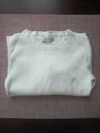 Prążkowany sweter Reserved XS kremowy