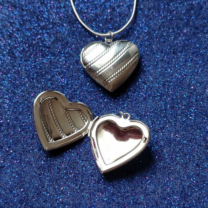 Кулон для фото с цепочкой, подвеска. Серебряная цепочка