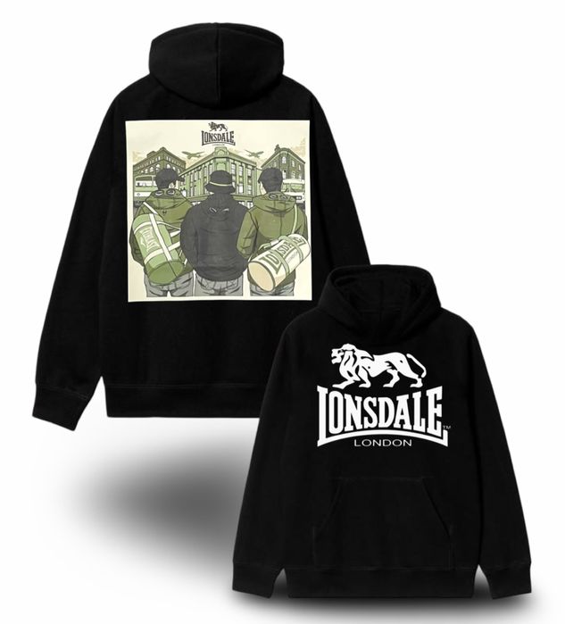 Худи Lonsdale London spider Logo унисекс толстовка кофта лонсдейл