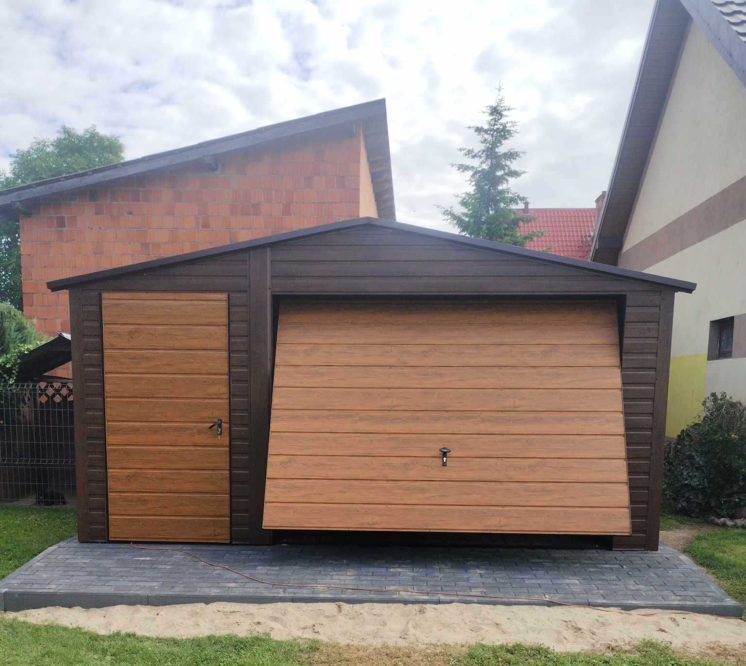 garaż drewnopodobny 4,5x6, 4x5, 6x5, blaszaki, hale, profil zamknięty