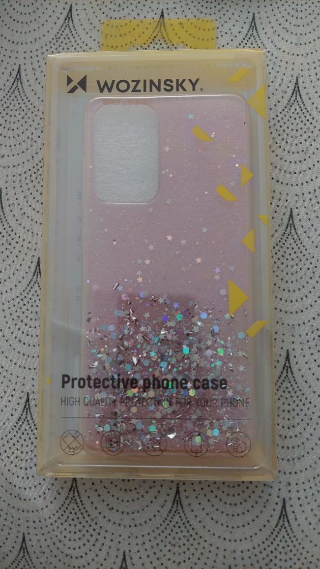 Etui Samsung A52S brokatowe