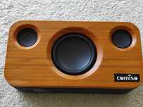 COMISO 25W głośniki bluetooth stereo subwoofer bambus nowy