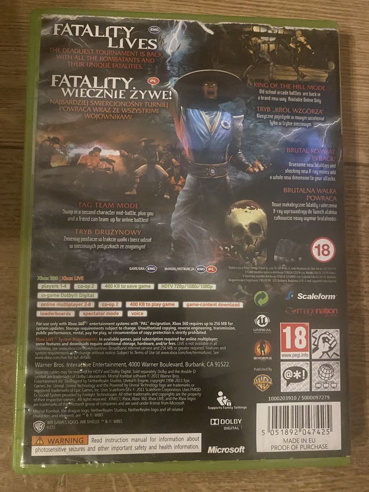 Mortal kombat xbox 360