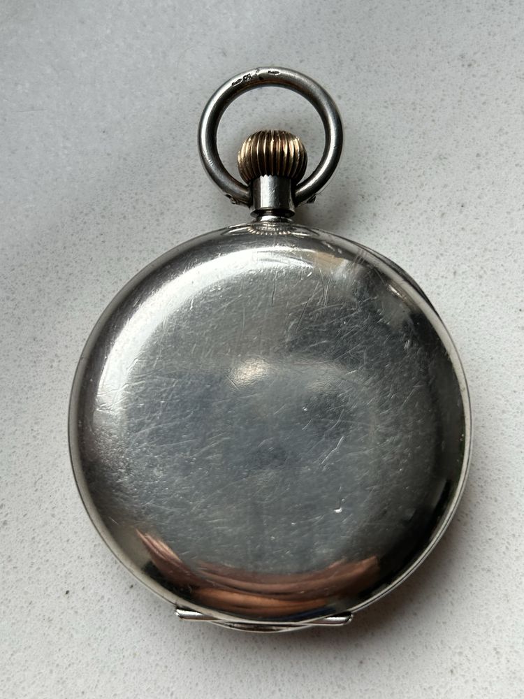 Omega zegarek kieszonkowy Srebro 925 kryty ok.1905r