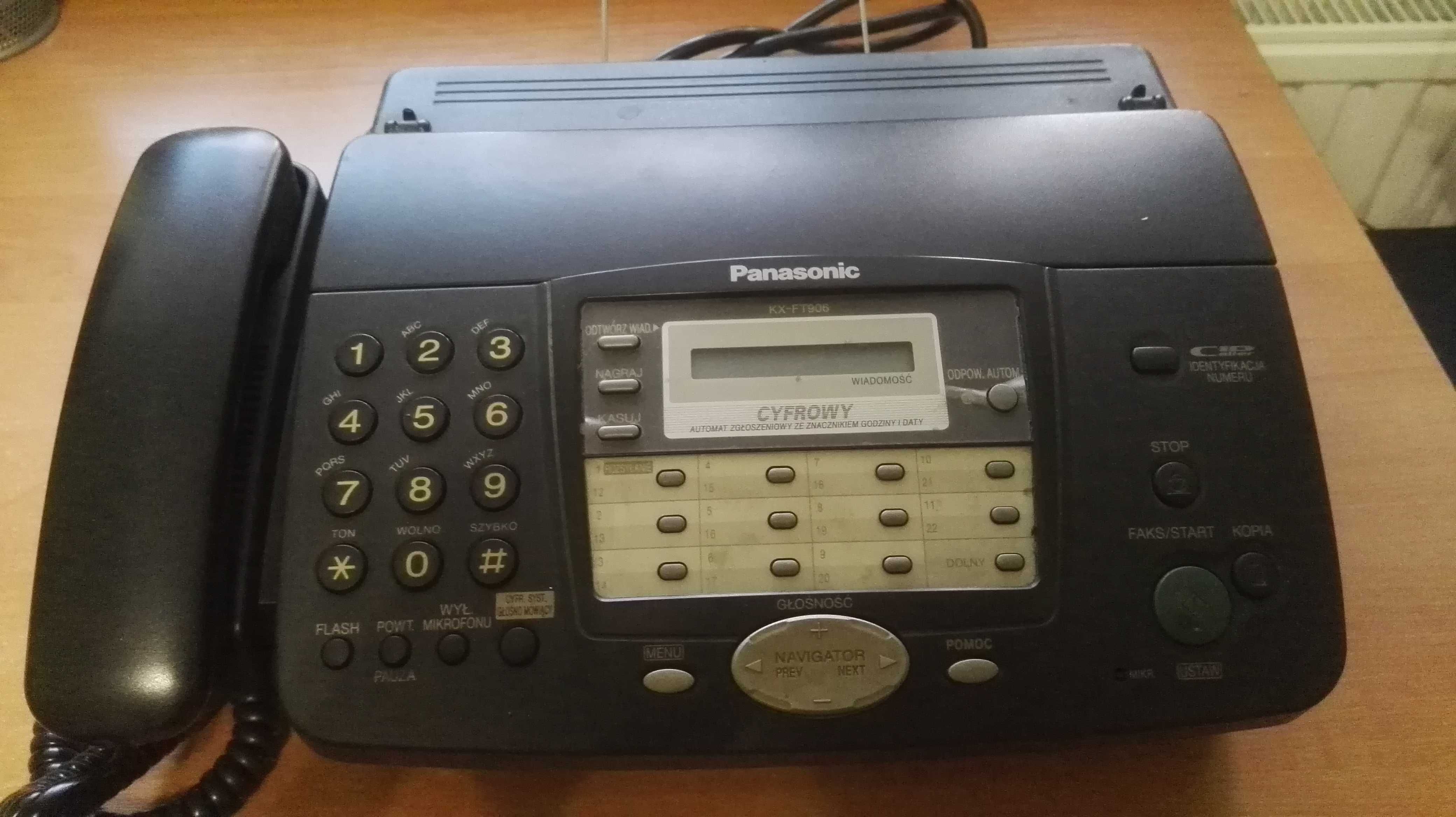 Telefax Panasonic oraz rolki