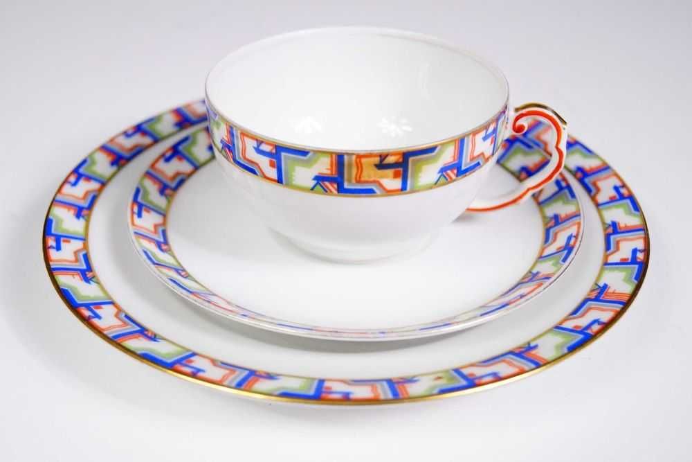 THOMAS zestaw śniadaniowy ART DECO trio filiżanka