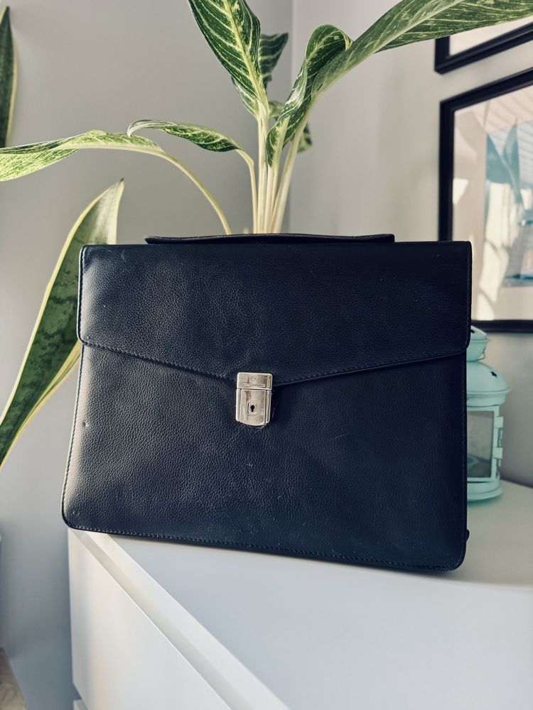 Aktówka torba męska skóra, Samsonite