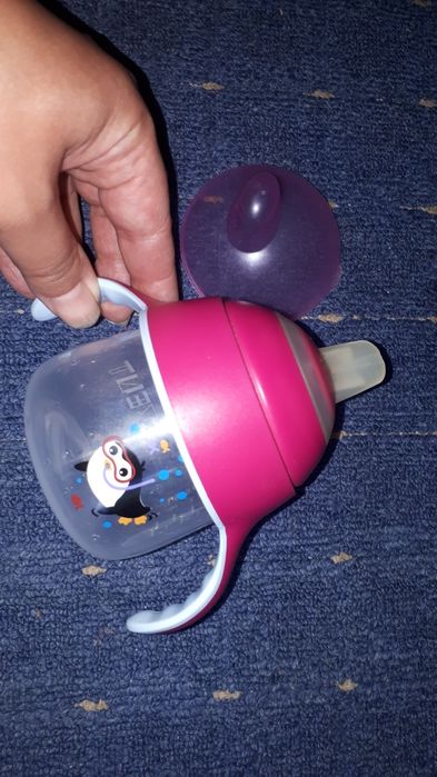 Чашка-непроливайка с носиком, 200 мл, розовая - Philips