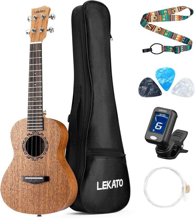 Lekato Ukulele 23 calowe profesjonalne koncertowe z pokrowcem