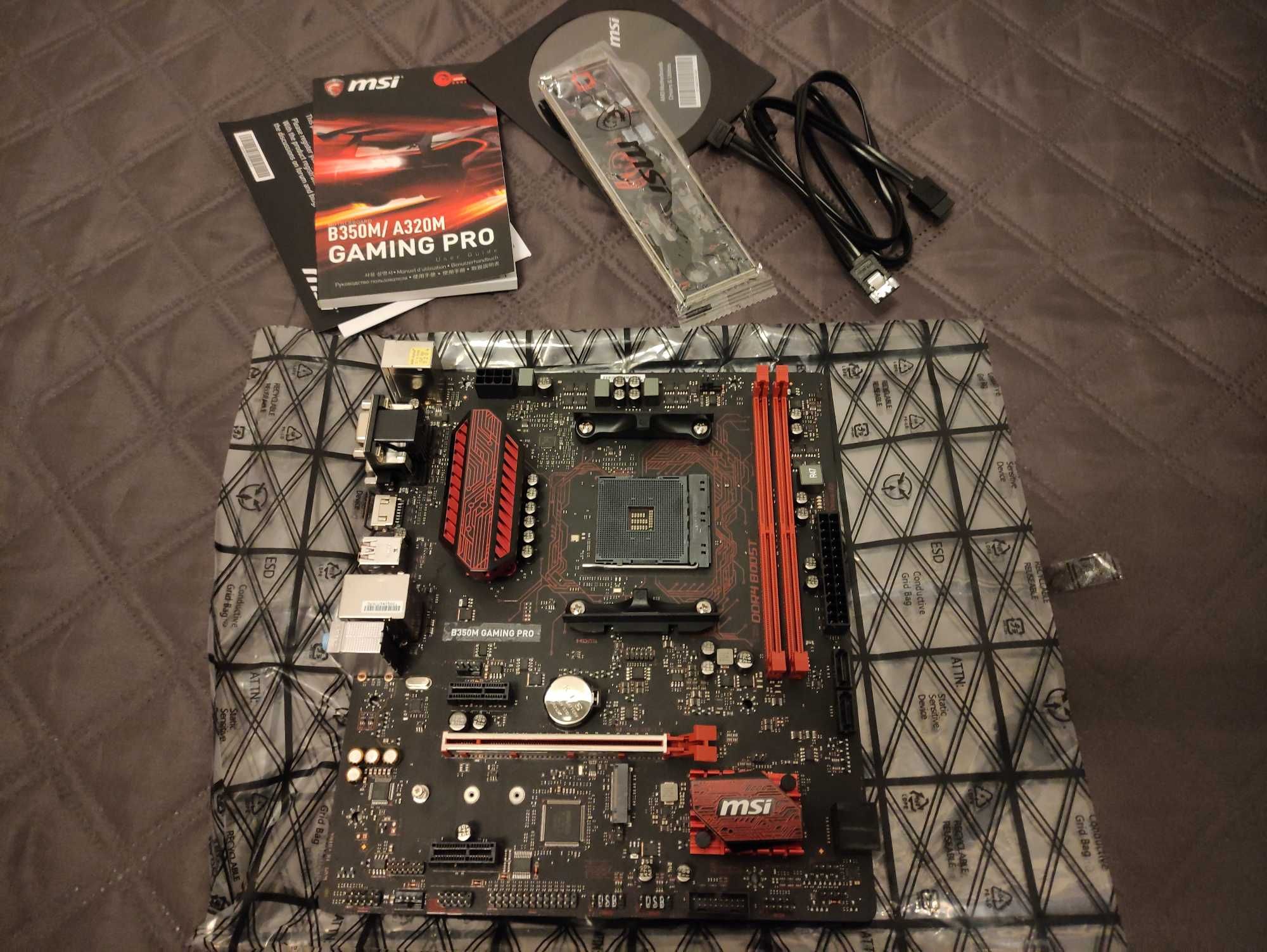 Motherboard MSI B350M Gaming Pro e Processador AMD Ryzen 5