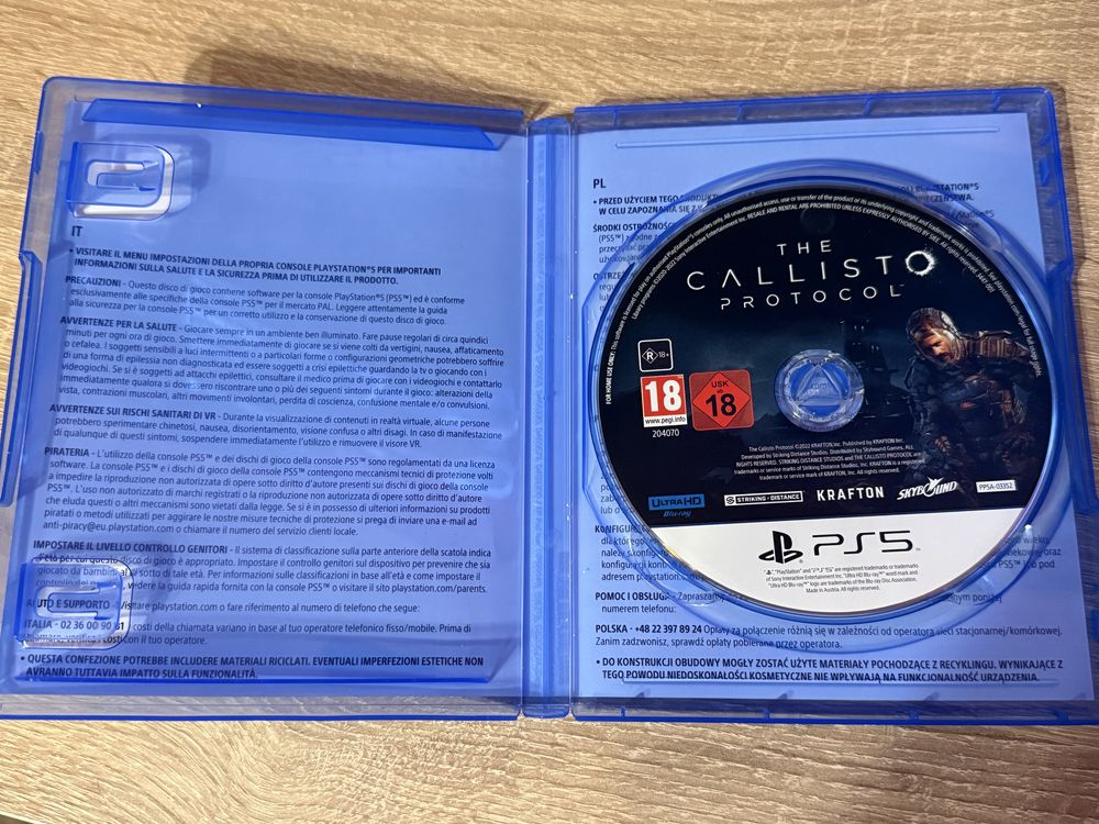 The CALLISTO protocol ps5 pl stan idealny