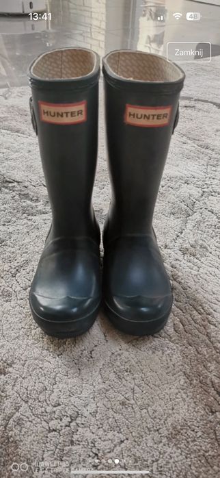 Kalosze hunter dla chlopca