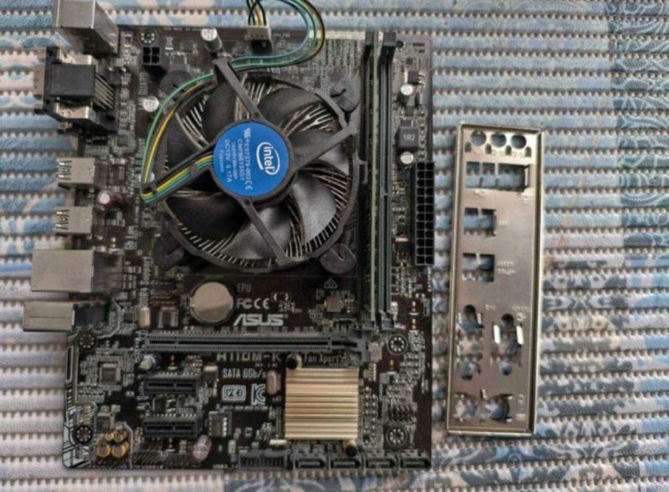 Комплект! Asus H110M-K s1151 + i3 6100 + 8gb ddr4