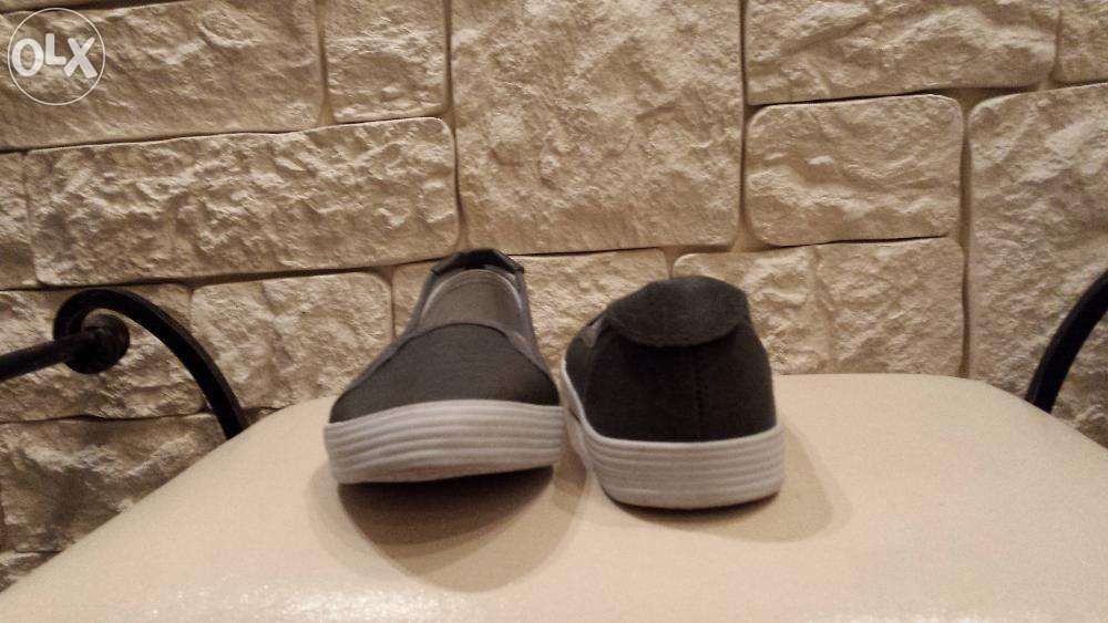 Sportowe buty damskie trampki tenisówki slip on biała podeszwa 36