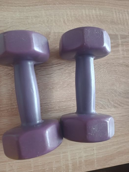Hantle fioletowe 1 kg, używane , stan dobry