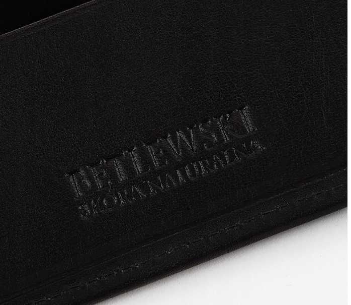 Betlewski portfel skóra naturalna BPM-VTCC-66 CZARNY mężczyzna ttst178