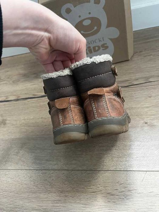 !Wyprzedaż! Brązowe buty kozaczki Lasocki kids 24