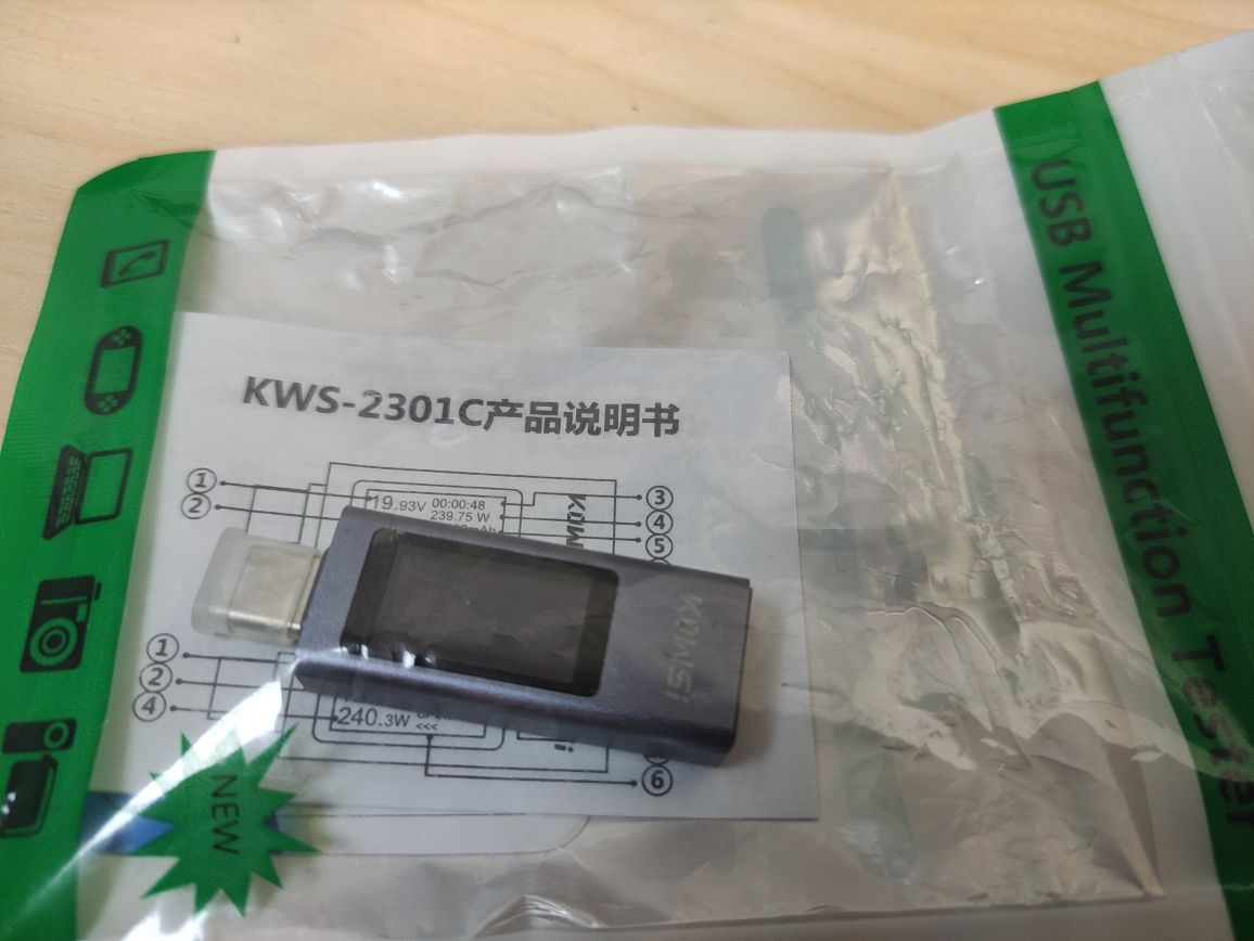 USB тестер KOWSI KWS-2301C Type-C юсб тестер