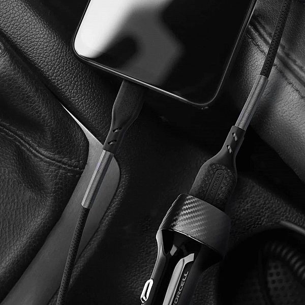Kabel USB - USB-C Quick Charge 3.0/3A 1 metr czarny