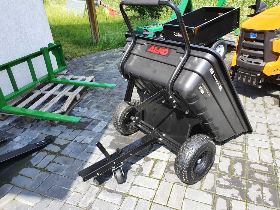 Oryginalna przyczepka niemieckiej firmy Alko Kober do kosiarek samo.