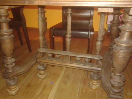 Stół duży rozkładany drewniany