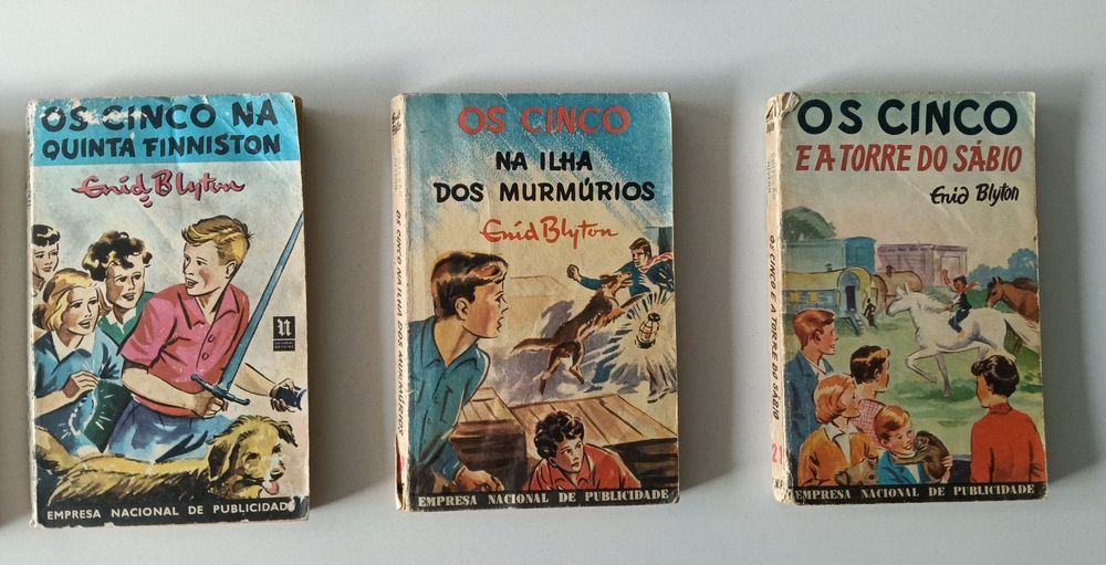 Livros "Os Cinco" Edição Antiga, Enid Blyton