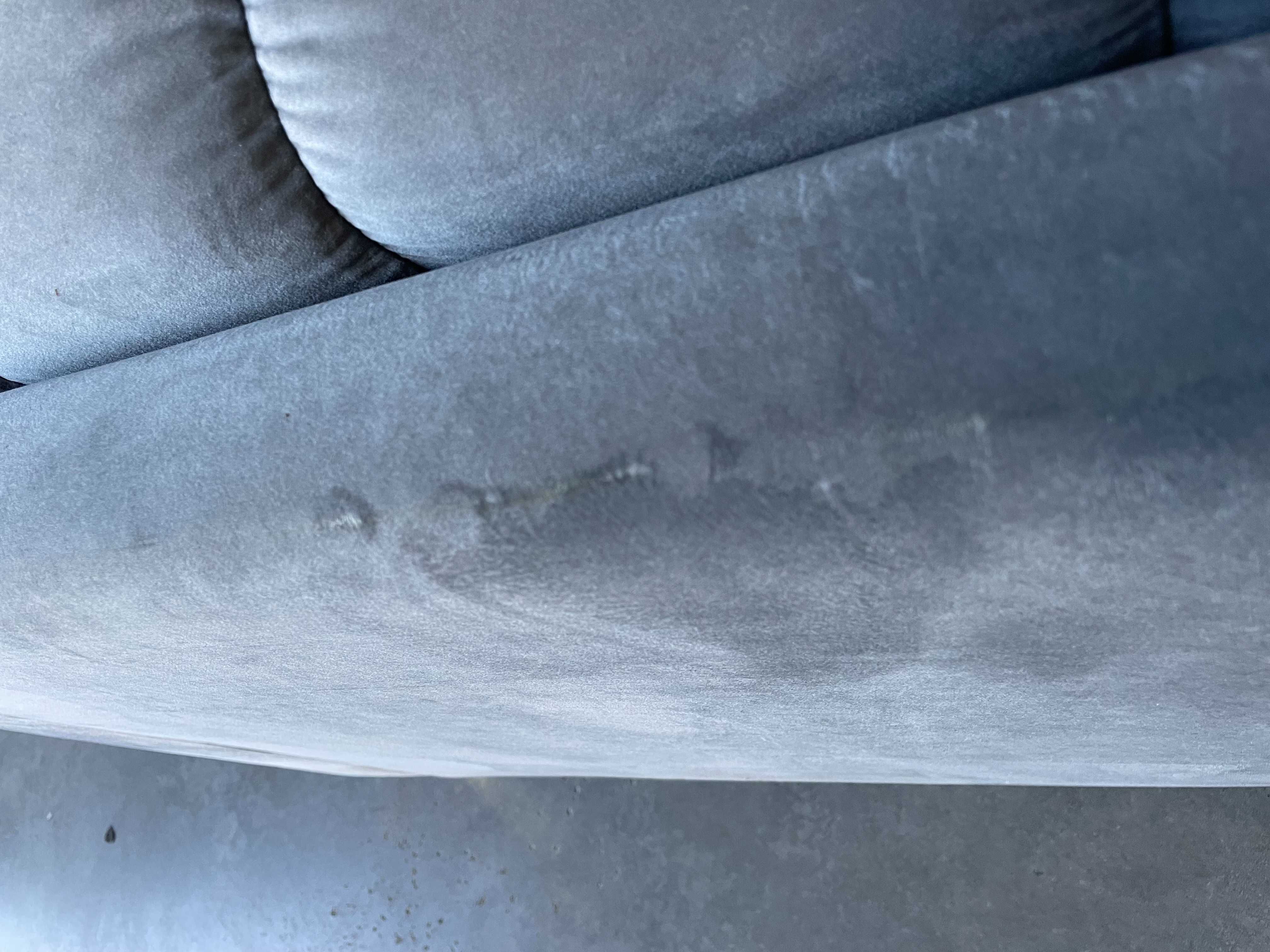 Sofa aksamitna 3-osobowa BALI jasnoniebieski - poekspozycyjna(2)