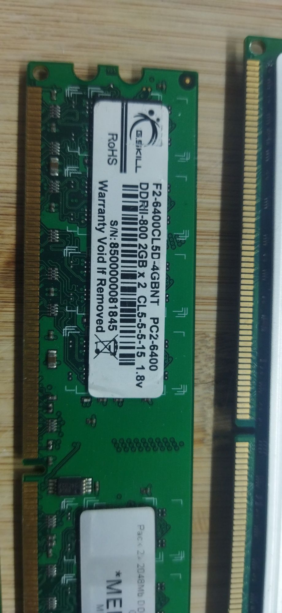 Memórias RAM DDR 2 2x2gb ou 2gb