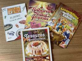 Conjunto de 4 livros de culinária