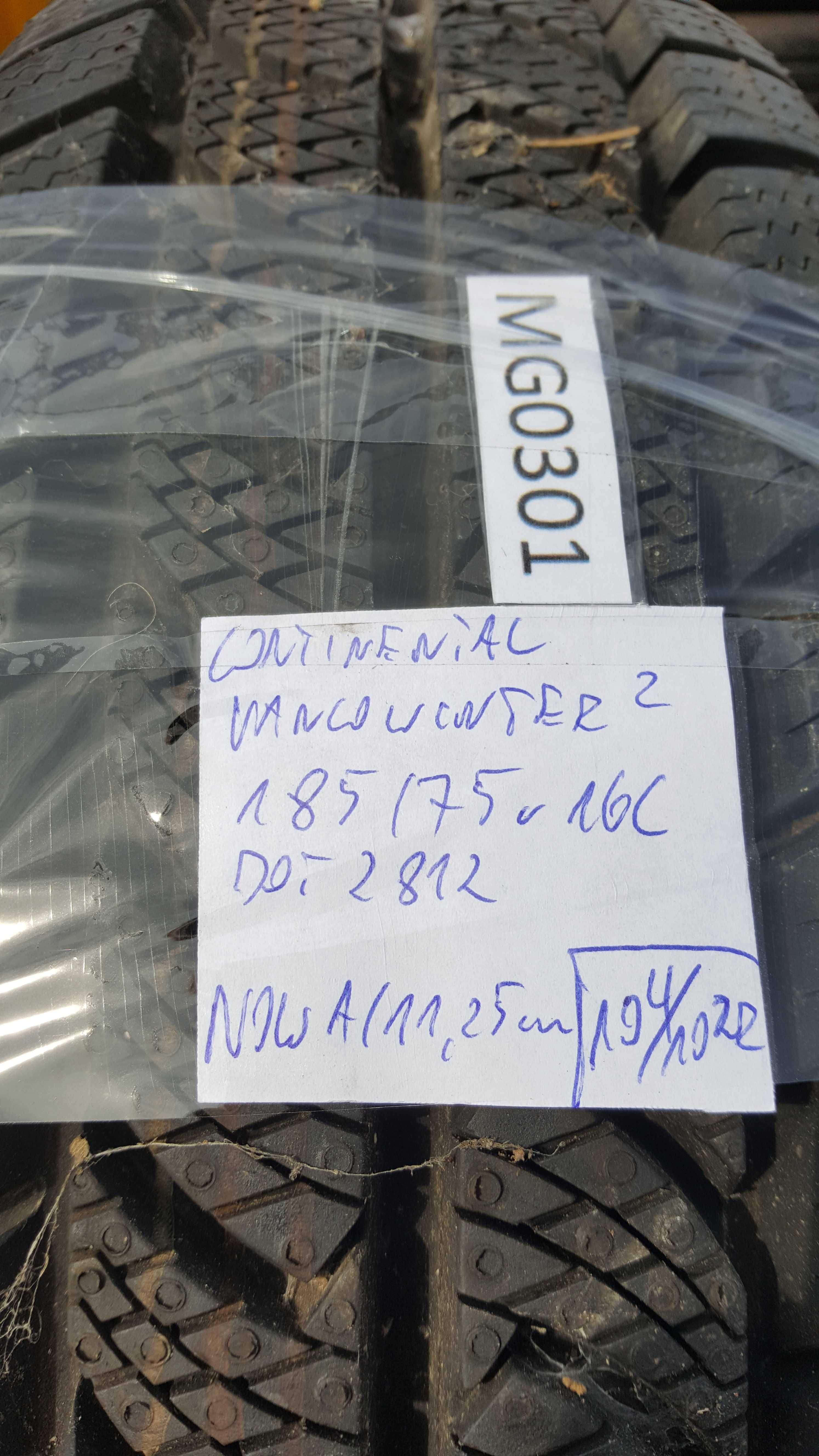 Continental 185/75 r16C VancoWinter 2 /// 11,25mm!!! NOWA wysyłka