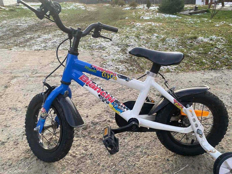 Велосипед дитячий - Bianchi Momo, біло-голубий