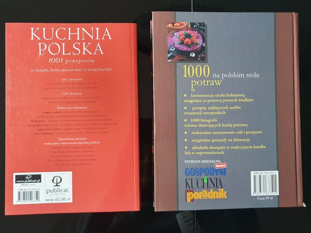 Kuchnia polska, 1000 potraw kuchni polskiej 2 książki kucharskie