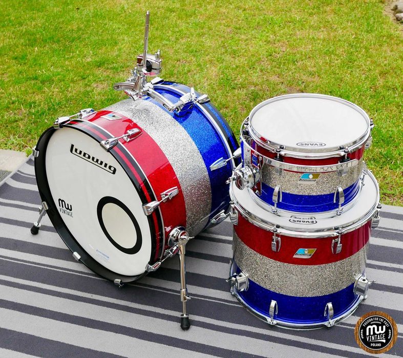 Perkusja Ludwig Super Classic 3-ply 20", 12", 16" Bicentennial  70s ‼️