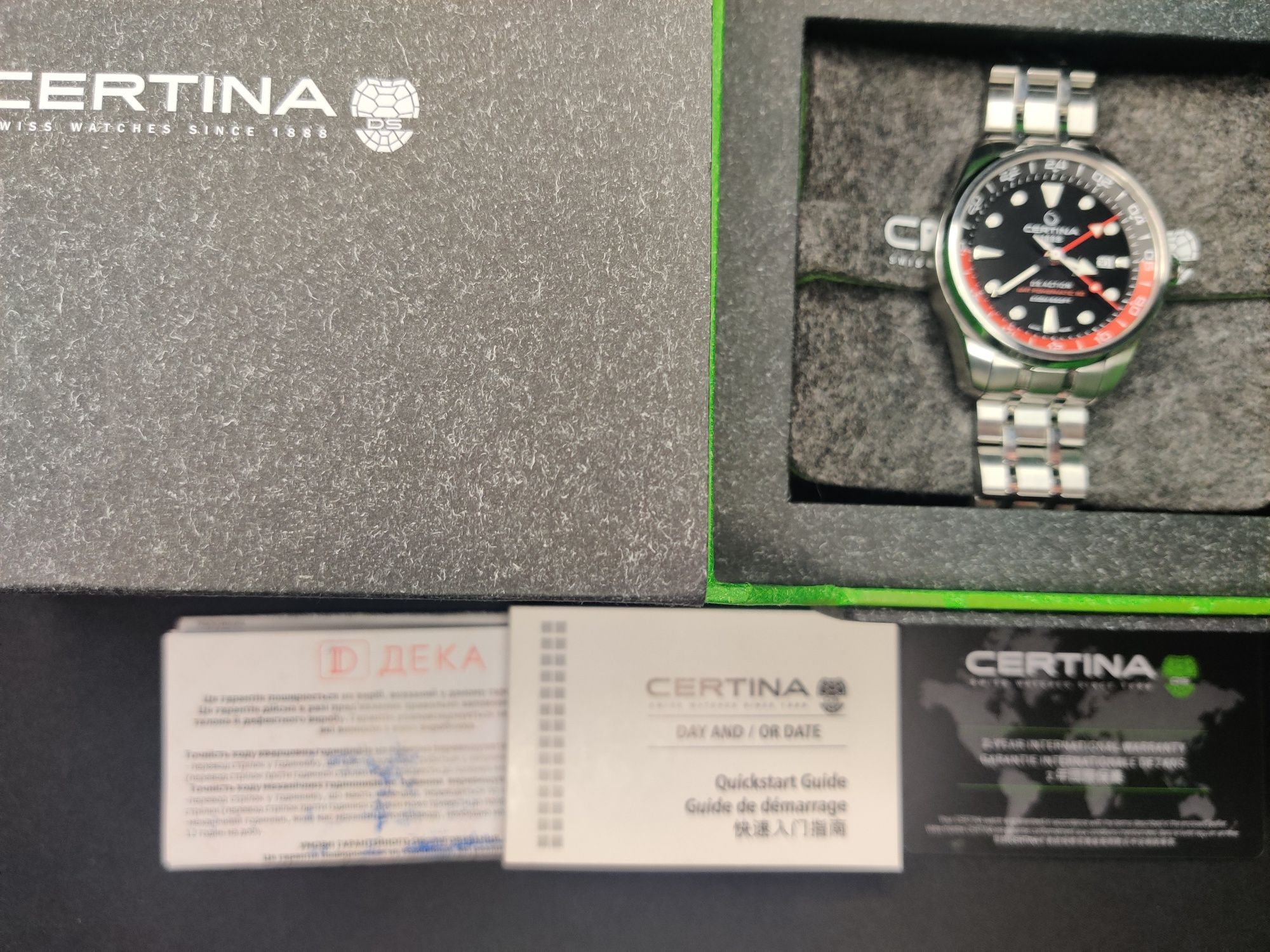 CERTINA DS Action GMT C032.429.11.051.00 Swiss Made механика