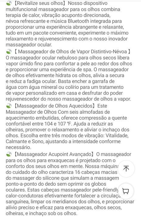 Massageador de olhos com Névoa(NOVO)