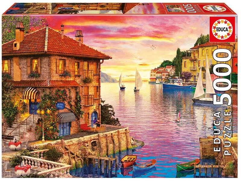 Puzzle Educa 5000 Port Śródziemnomorski - jak nowe