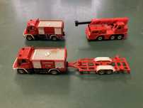 Lote 4 miniaturas Siku bombeiros