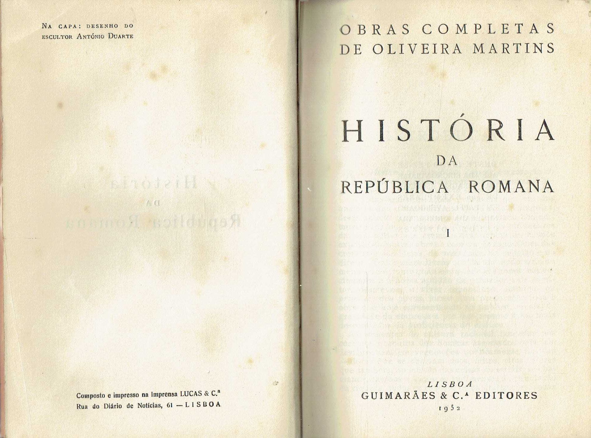 7837

História da República Romana - 3 Volumes
de Oliveira Martins.