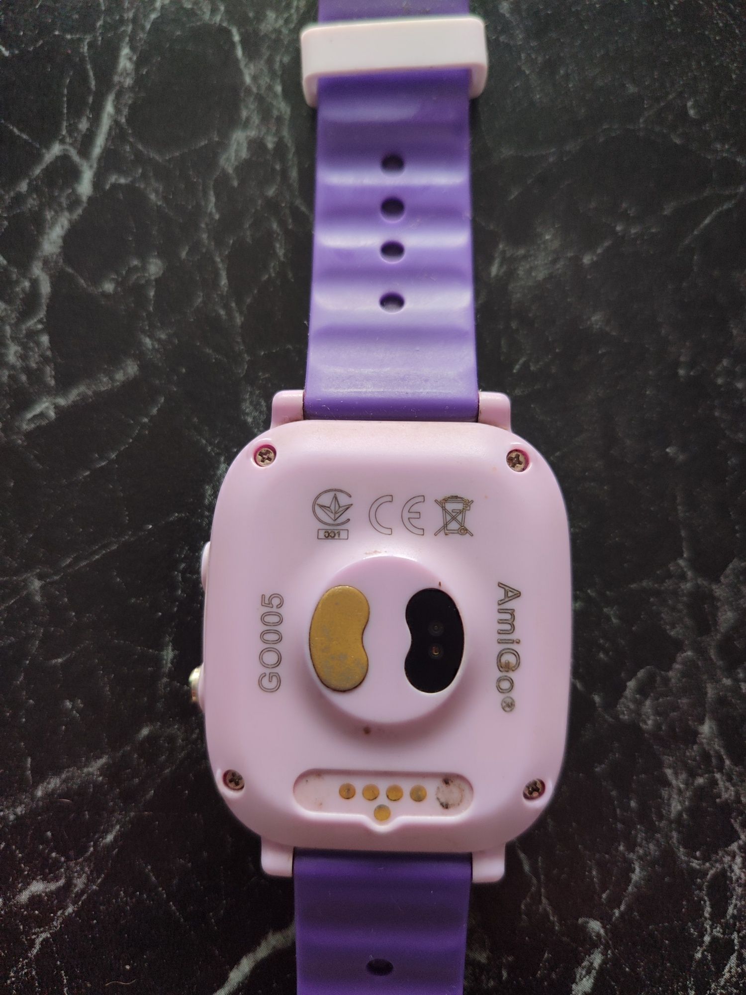 Дитячий годинник AmiGo GO005 4G WIFI Thermometer Purple