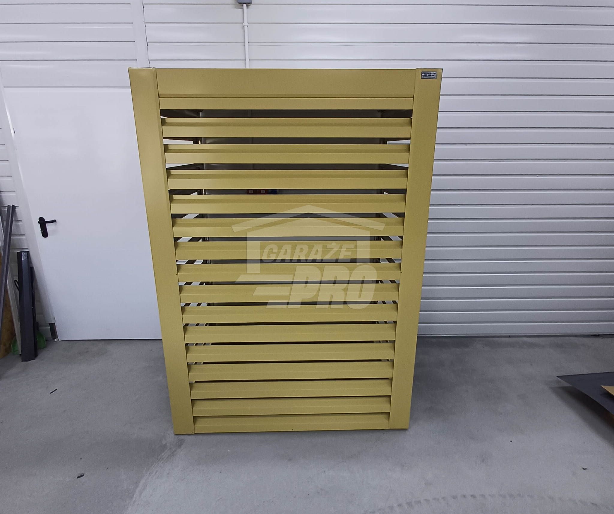 Osłona pompy ciepła 90x40x140 cm żółty Zabudowa GP502