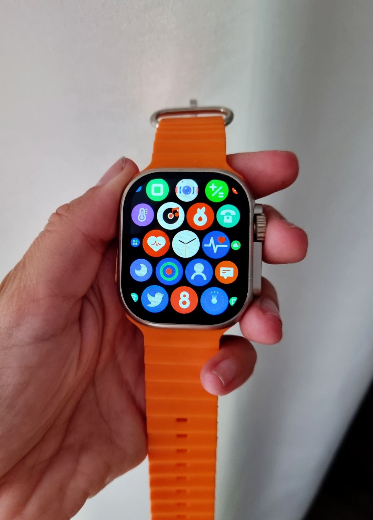 Smartwatch S8 pomarańczowy pasek