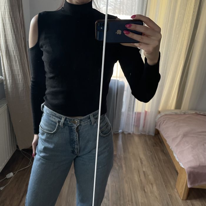 golf półgolf wycięcia prążkowany rozmiar 36