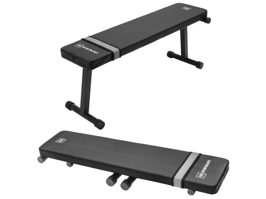 Ławka treningowa składana do ćwiczeń ławeczka płaska kompaktowa PO