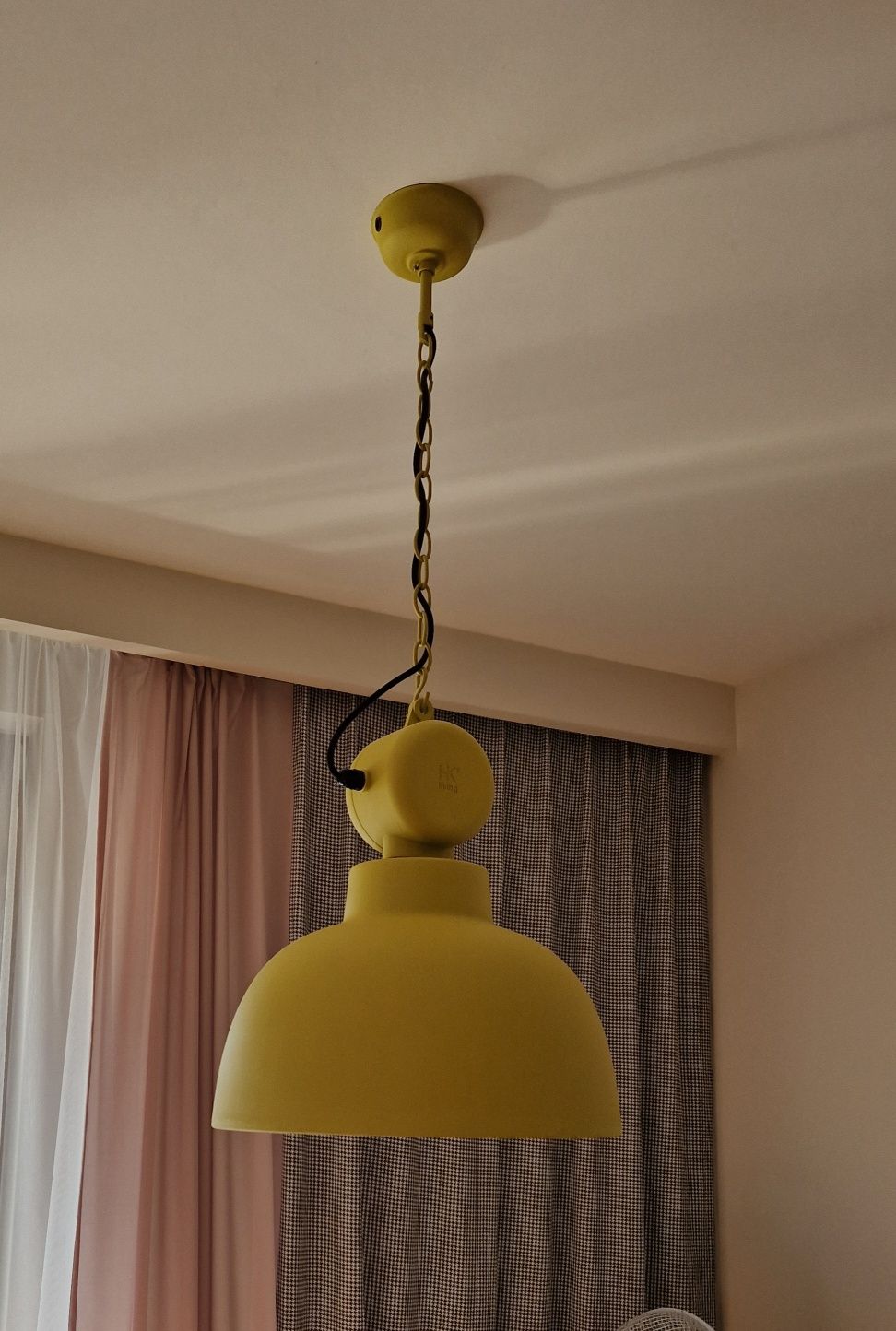 Żółta lampa wisząca Factory M (matowa) - HK Living