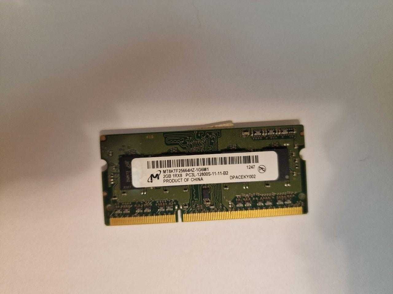 Оперативна пам'ять для ноутбука ddr3  2 gb
