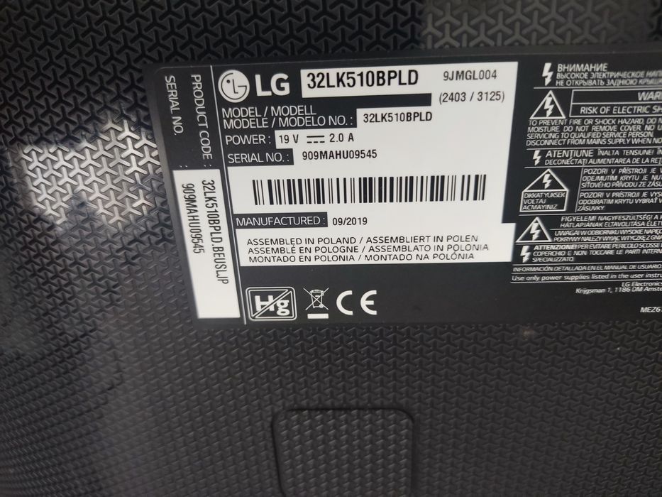 Tv LG 32' para peças