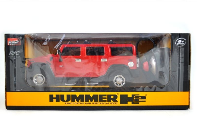 Samochód RC Hummer H2 - licencja 1:24 czerwony