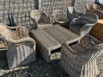 Fotele gruby nowoczesny rattan riviera maison