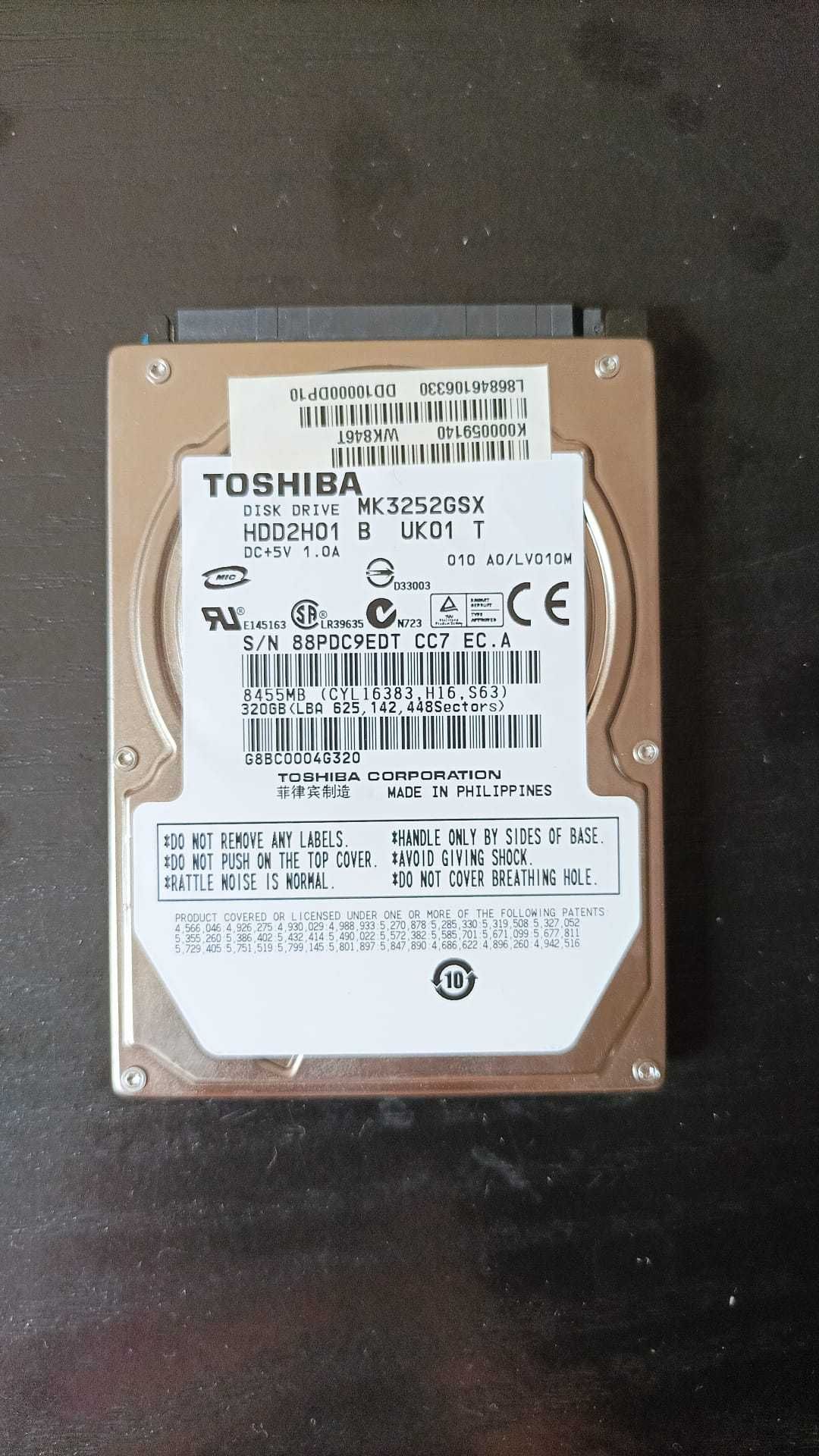 TOSHIBA HDD2H01 320GB (p/ Portátil)