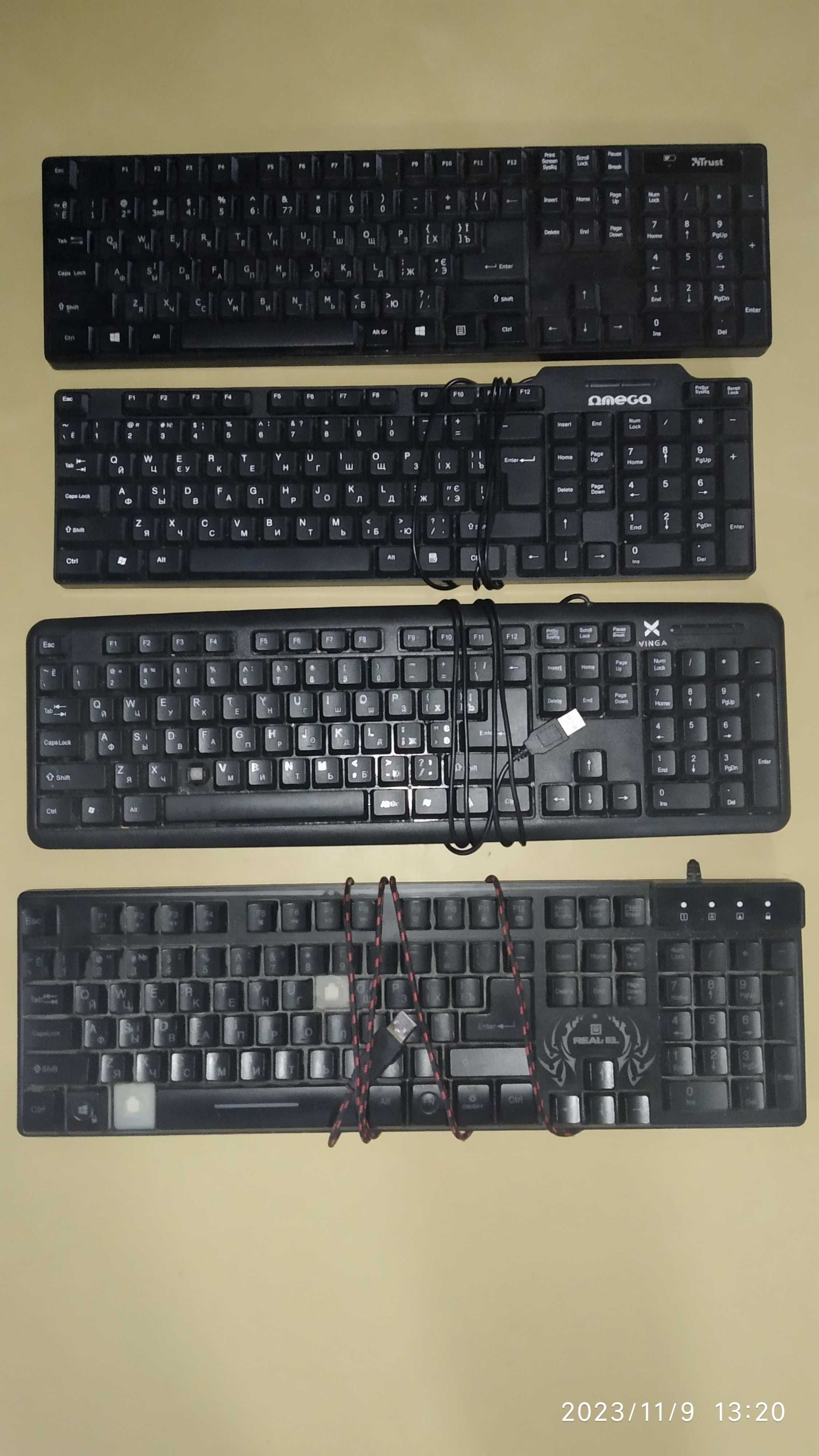 Клавиатура usb, беспроводная Genius,Sven,Logitech,Trust,Vinga,Real7090